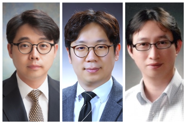 사진 왼쪽부터 KAIST 이강택 교수, 포스텍 한정우 교수,한국세라믹기술원 신태호 박사.